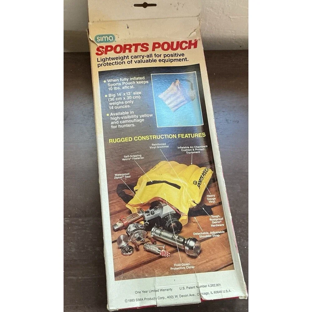 Sima Sports Waterproof Shock Resistant Carrying Pouch NIB